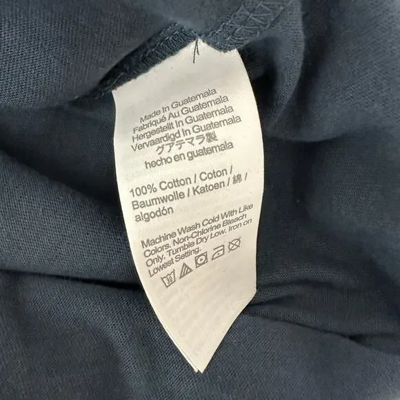 J.Crew Cotton Washed Jersey Pocket Tee Crewneck Vintage Navy Mens Large NWT - Picture 10 of 11